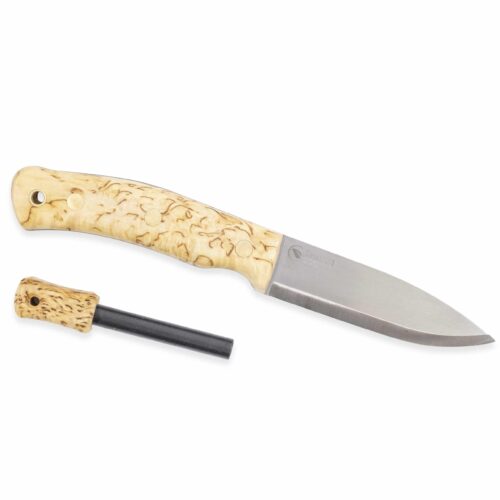 Casstrom NO.10 Curly Birch met firesteel (3)